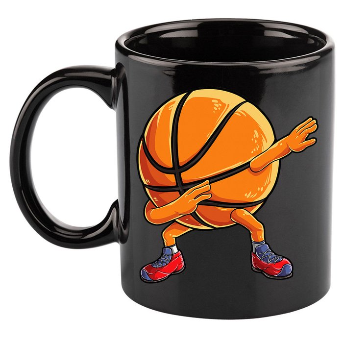 Dabbing Basketball Ball Funny  Sports Player 11oz C Handle Ceramic Mug