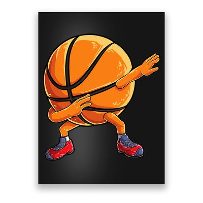 Dabbing Basketball Ball Funny  Sports Player Poster