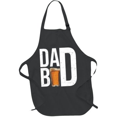 Dad Bod Beer Full-Length Apron With Pockets