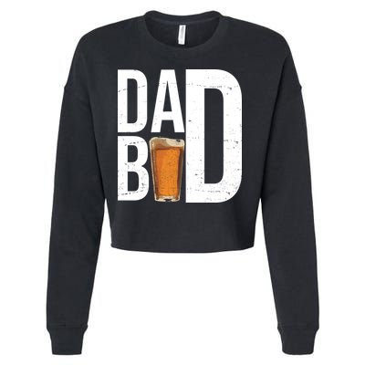 Dad Bod Beer Cropped Pullover Crew