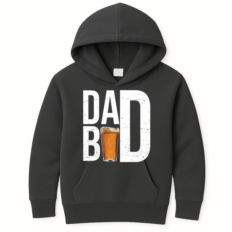 Dad Bod Beer Kids Hoodie