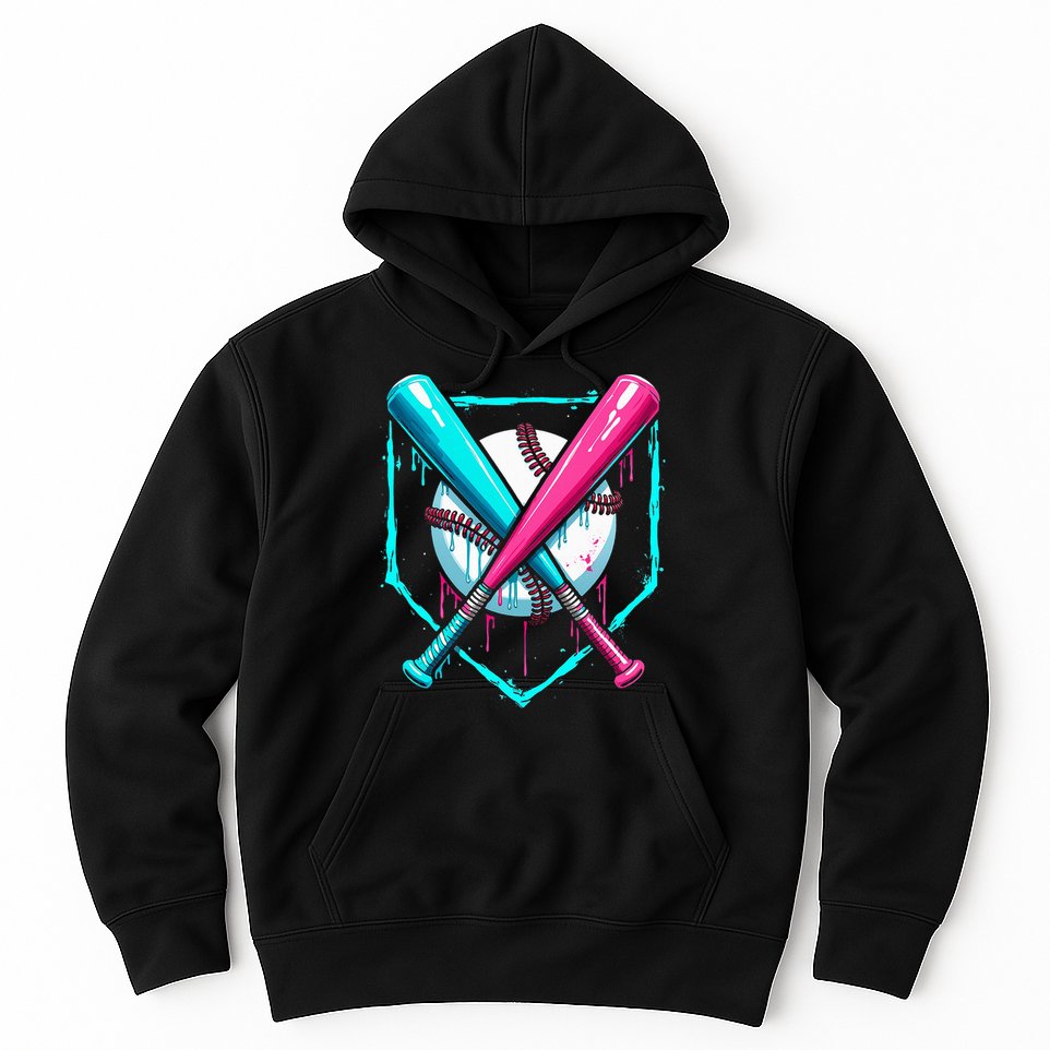 Drip Baseball Bat Baseball Drip Hoodie