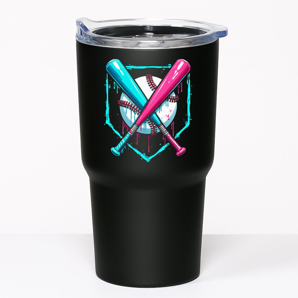 Drip Baseball Bat Baseball Drip Tumbler
