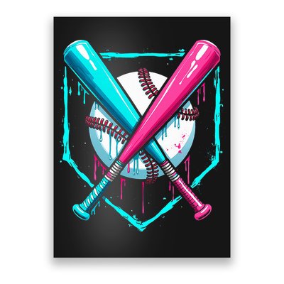 Drip Baseball Bat Baseball Drip Poster