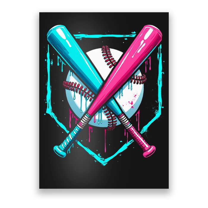 Drip Baseball Bat Baseball Drip Poster