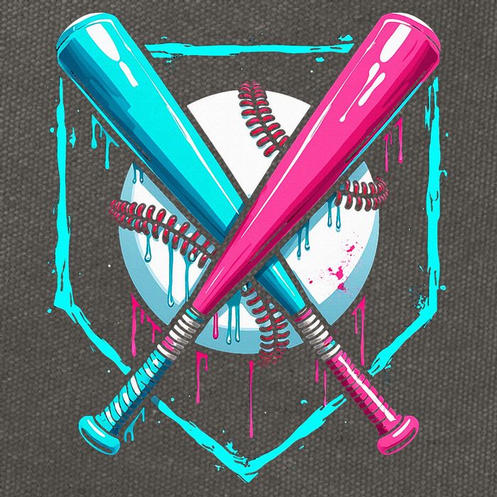 Drip Baseball Bat Baseball Drip Cotton Canvas Backpack