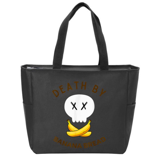 Death By Banana Bread Zip Tote Bag