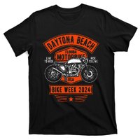 Daytona Beach Bike Week 2024 Retro Motorcycle T-Shirt