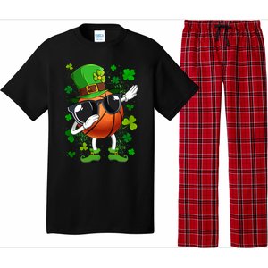 Dabbing Basketball Ball Leprechaun St Patrick's Day Gift Pajama Set