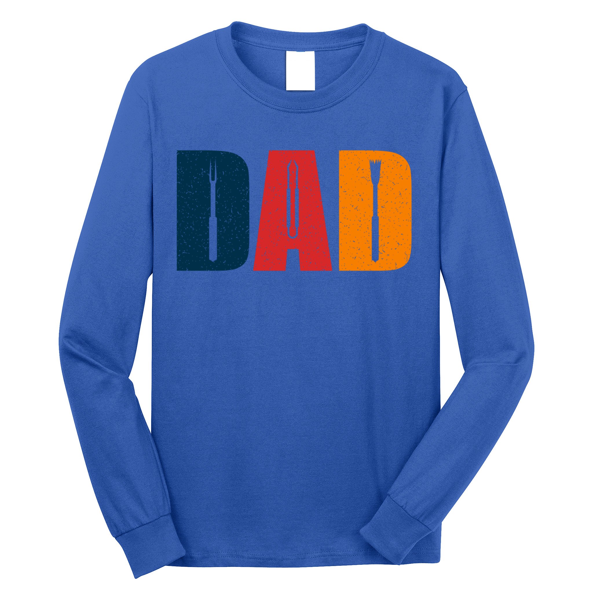 Dad Barbecue Bbq Set Father's Day Gift Long Sleeve Shirt