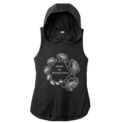 Death By Bureaucracy Ladies PosiCharge Tri-Blend Wicking Draft Hoodie Tank