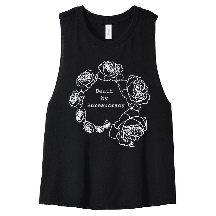 Death By Bureaucracy Women's Racerback Cropped Tank