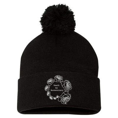 Death By Bureaucracy Pom Pom 12in Knit Beanie