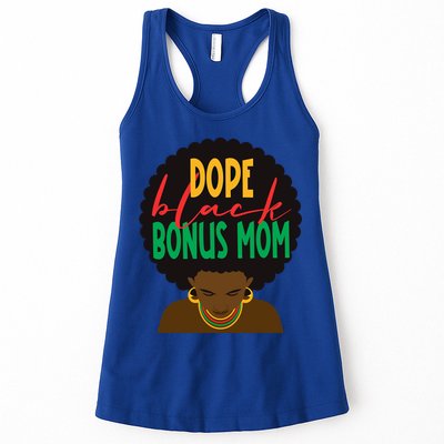 Dope Black Bonus Mom Black Stepmom Mother Days Black History Gift Womens Tank Top