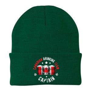 Drink Beer Can Canada Flag Funny Drinking Canadian Team Knit Cap Winter Beanie