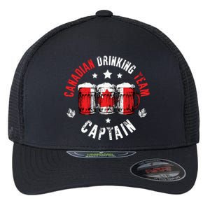 Drink Beer Can Canada Flag Funny Drinking Canadian Team Flexfit Unipanel Trucker Cap