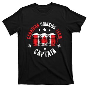 Drink Beer Can Canada Flag Funny Drinking Canadian Team T-Shirt