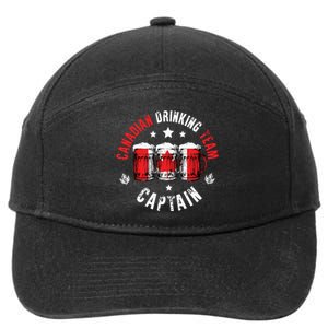 Drink Beer Can Canada Flag Funny Drinking Canadian Team 7-Panel Snapback Hat