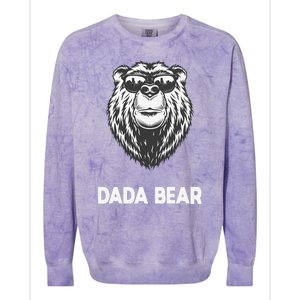 Dada Bear Cool Gift For Father Day Birthday Colorblast Crewneck Sweatshirt