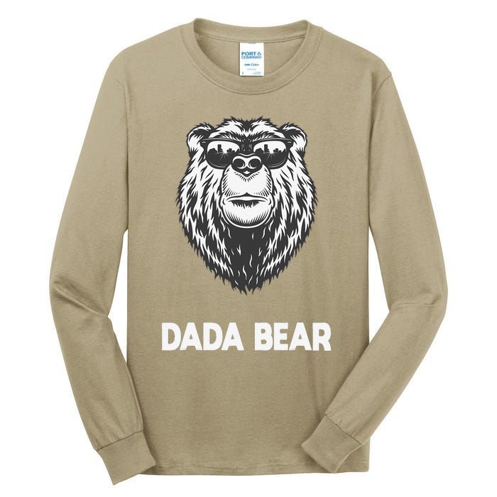 Dada Bear Cool Gift For Father Day Birthday Tall Long Sleeve T-Shirt