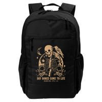 Dry Bones Come To Life Floral Skeleton Backpack