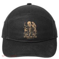 Dry Bones Come To Life Floral Skeleton 7-Panel Snapback Hat