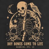 Dry Bones Come To Life Floral Skeleton Adult Drive Performance Visor