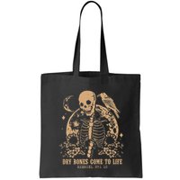 Dry Bones Come To Life Floral Skeleton Bag