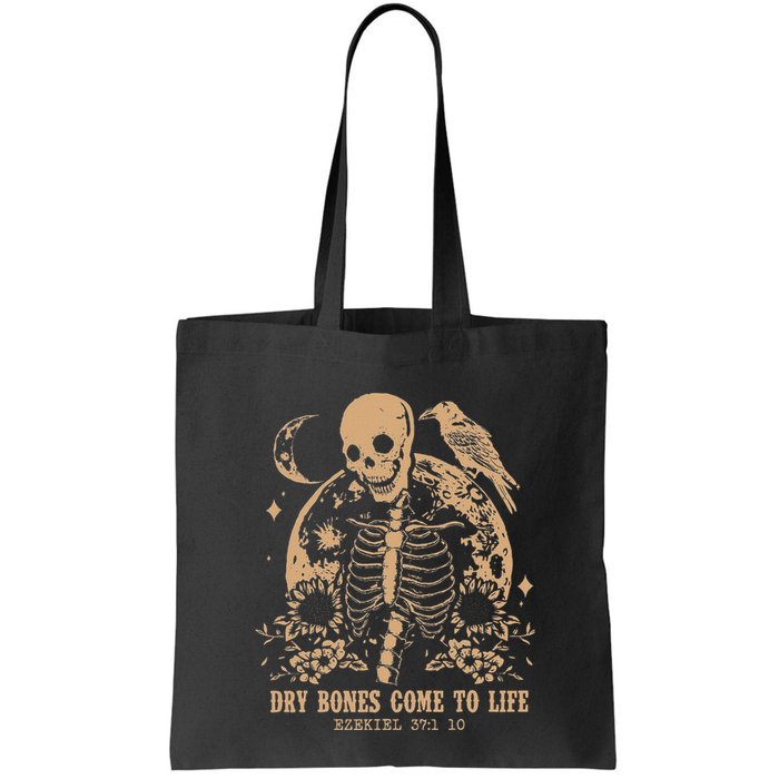 Dry Bones Come To Life Floral Skeleton Bag