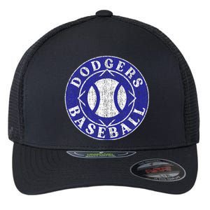 Dodger Baseball Crest Flexfit Unipanel Trucker Cap