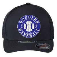 Dodger Baseball Crest Flexfit Unipanel Trucker Cap