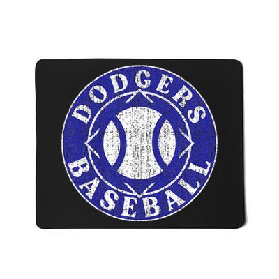 Dodger Baseball Crest Mousepad