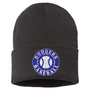 Dodger Baseball Crest Sustainable Knit Beanie