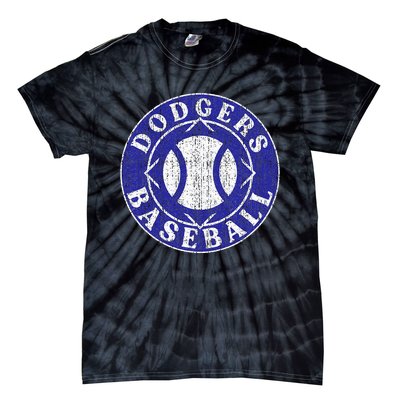 Dodger Baseball Crest Tie-Dye T-Shirt