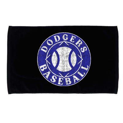 Dodger Baseball Crest Microfiber Hand Towel