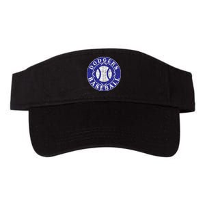 Dodger Baseball Crest Valucap Bio-Washed Visor