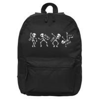 Dry Bones Come Alive Relaxed Funny Skeleton Dancing 16 in Basic Backpack