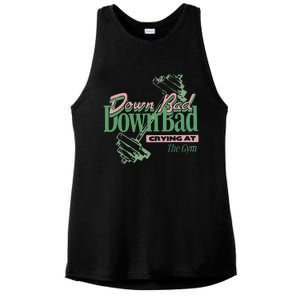 Down Bad Crying At The Gym Ladies PosiCharge Tri-Blend Wicking Tank