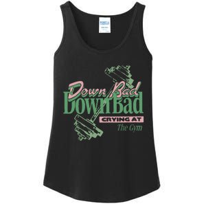 Down Bad Crying At The Gym Ladies Essential Tank