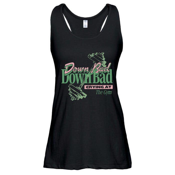 Down Bad Crying At The Gym Ladies Essential Flowy Tank