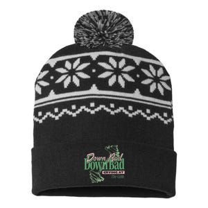 Down Bad Crying At The Gym USA-Made Snowflake Beanie