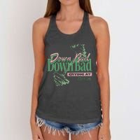 Down Bad Crying At The Gym Women's Knotted Racerback Tank