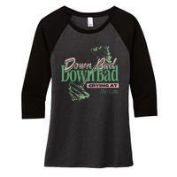 Down Bad Crying At The Gym Women's Tri-Blend 3/4-Sleeve Raglan Shirt