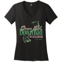 Down Bad Crying At The Gym Women's V-Neck T-Shirt