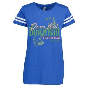 Down Bad Crying At The Gym Enza Ladies Jersey Football T-Shirt