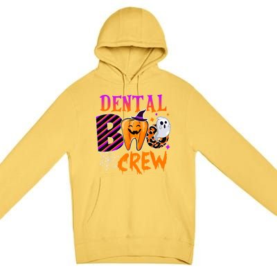 Dental Boo Crew Cute Teeth Dentist Spooky Funny Halloween Gift Premium Pullover Hoodie