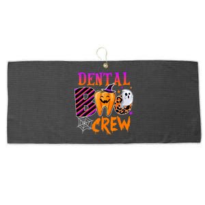 Dental Boo Crew Cute Teeth Dentist Spooky Funny Halloween Gift Large Microfiber Waffle Golf Towel