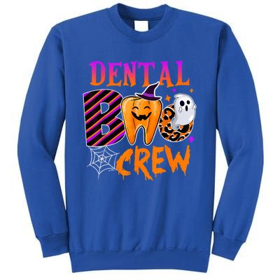 Dental Boo Crew Cute Teeth Dentist Spooky Funny Halloween Gift Tall Sweatshirt