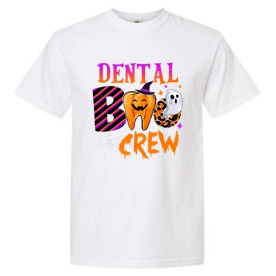 Dental Boo Crew Cute Teeth Dentist Spooky Funny Halloween Gift Garment-Dyed Heavyweight T-Shirt