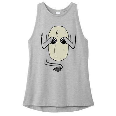 Donkey Body Costume Funny Halloween Animal Ladies PosiCharge Tri-Blend Wicking Tank